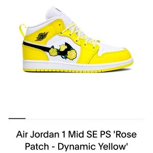 Air 1 Jordan dynamic yellow sneakers kids patch